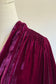 Vintage 1930s Duster or Wrap Dress - STUNNING Violet Purple Silk Velvet Robe Lounging Gown Fits Size XS to XL