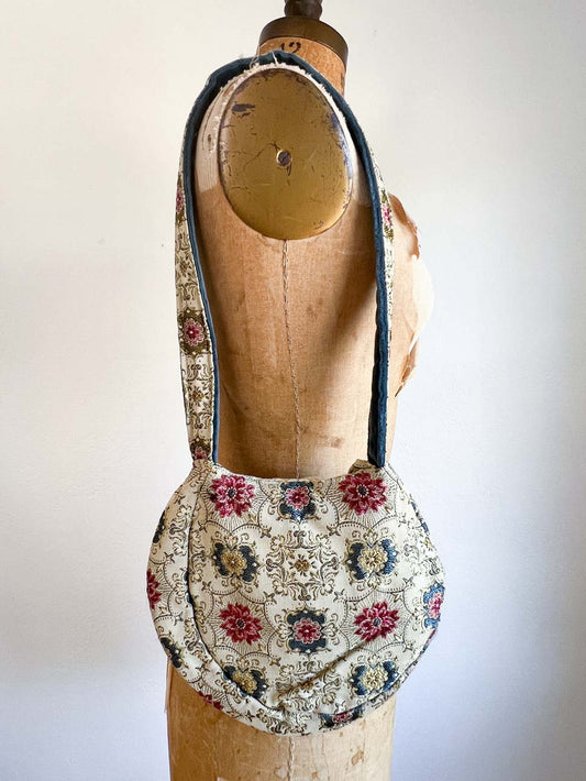 Vintage 1960s Handbag - CARPET BAGS of America Lush Bohemian Silk Brocade Purse One Size Fits XS to XL