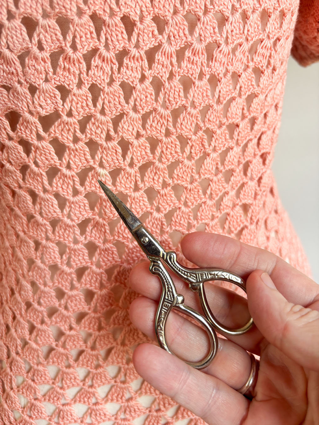 splendid crochet dress Splendid Kimi Long-Sleeve Crochet Dress