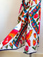 Vintage 1960s to 1970s Mod Skirt - Young Edwardian? Novelty Print DayGlow Butterfly Maxi Size M