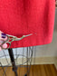 Vintage Late 1940s Cusper Coral Pink + LEOPARD Coat w Faux Fur - Darling Gloria Gay "Shorty" Bell Sleeve Deep Cuff Wool Swing Coat Fits Many