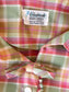 Vintage Early 1960s Coat Dress - Pert Volup! Glenbrooke Autumnal Olive Green Pink Plaid Cotton Blend Shirtwaist Size L to XL