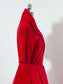 Vintage 1950s RED VELVET Dress - FEISTY Scarlet Velveteen Custom-Made Party Dress Size S - M