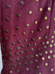 Vintage 1940s Dress - Stunning Bronze Crepe Rayon w Golden Metal Sequin Studs Dress Size M to L