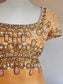 Vintage 1960s Beaded Dress - Pale Butterscotch Heavily Beaded Designer Cocktail Dress Size S