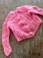 Vintage 1960s Sweater - Shaggy Italian Mohair in RARE Bubblegum Pink Cardigan As-Is Size M to XL