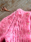 Vintage 1960s Sweater - Shaggy Italian Mohair in RARE Bubblegum Pink Cardigan As-Is Size M to XL