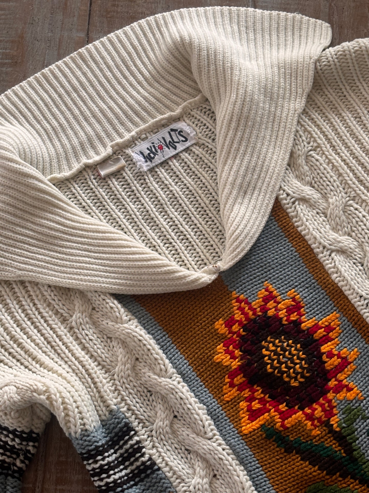 Vintage 1970s Sweater - Super Cute Hippie Boho Bobble Knit Pullover Top w Sunflower Novelty Size XS to M