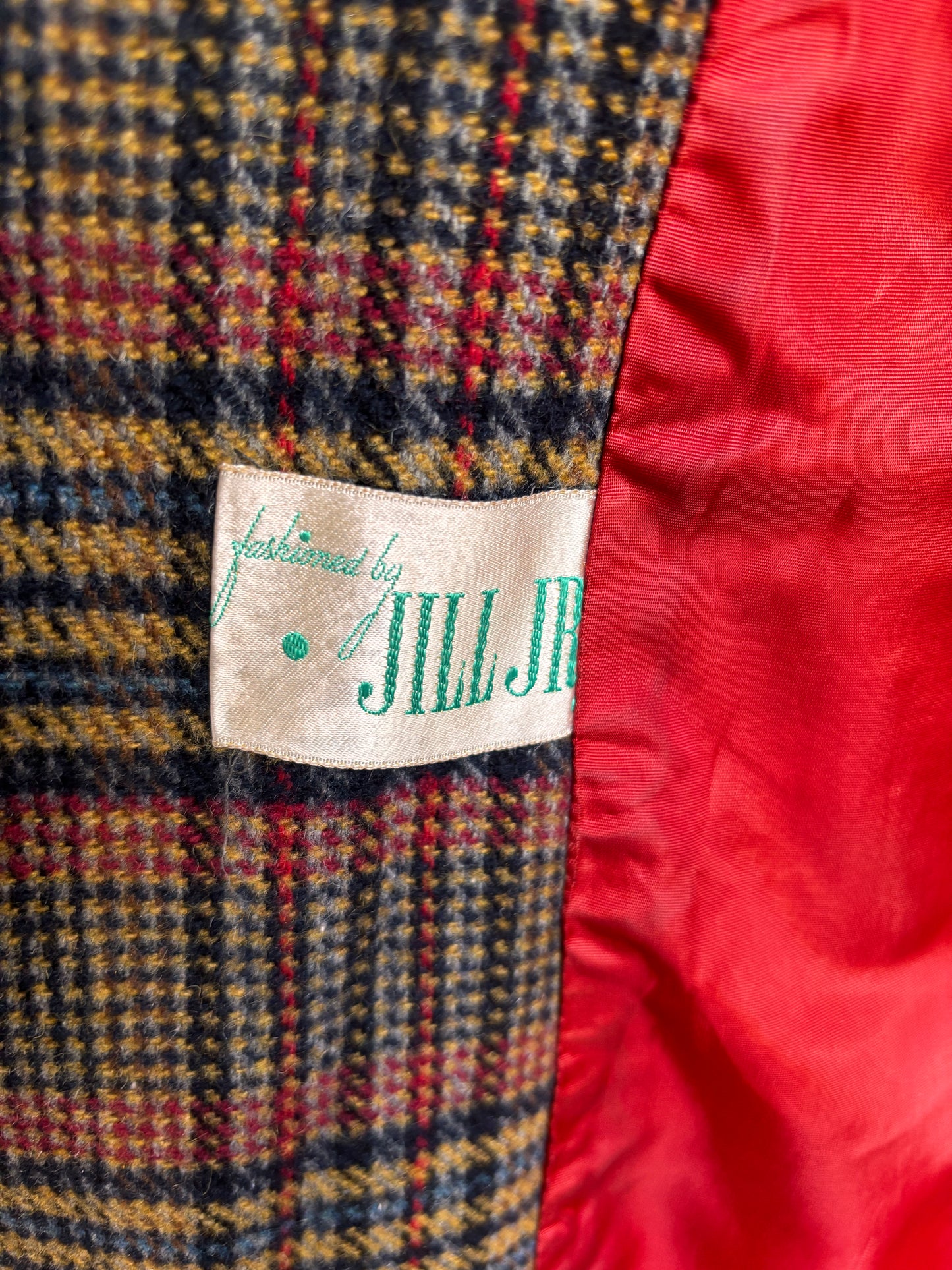Vintage 1960s - 1970s Princess Coat w Cape - RARE Sherlock Holmes Plaid Wool + Velvet Belted Cloak Coat Size XS to S