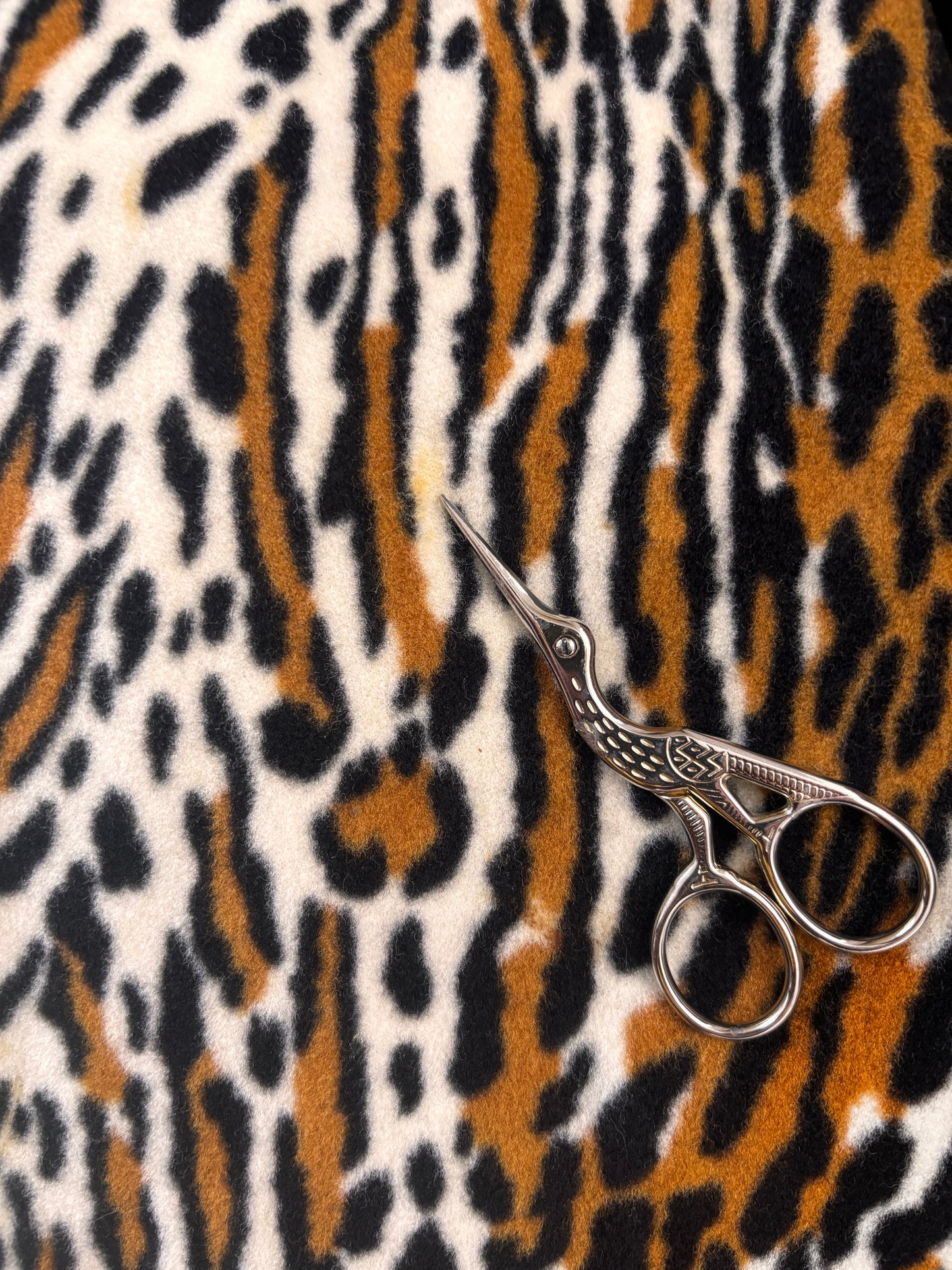 Vintage 1960s Leopard Print Mini Skirt - Faux Fur Mod Button-Up Mini Rare Animal Print Size M