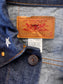 Rare Vintage 1970s Levi's Type III Denim Jacket - Deadstock + Custom Embellished w Studs "Aquarius" Trucker Size M