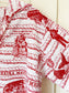 Vintage 1960s Men's Hawaiian Shirt - RARE Mildred's Hawaii Whaling + Drunken Debauchery Lahaina Maui Cotton Pullover Size L