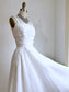 Vintage 1940s to 1950s Dress - STUNNING Ivory White Cotton Organdy Layered Circle Skirt Gown Size XS
