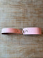 BELTOPIA! Vintage 1980s does 1950s Pastel Pink Belt - Wide Contour Cincher w Heavy Chrome Hardware Size L