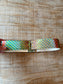 BELTOPIA! Vintage 1980s Esprit Belt - RARE Made in Japan Plaid Vinyl Lenticular Street Style Wide Cincher Size S