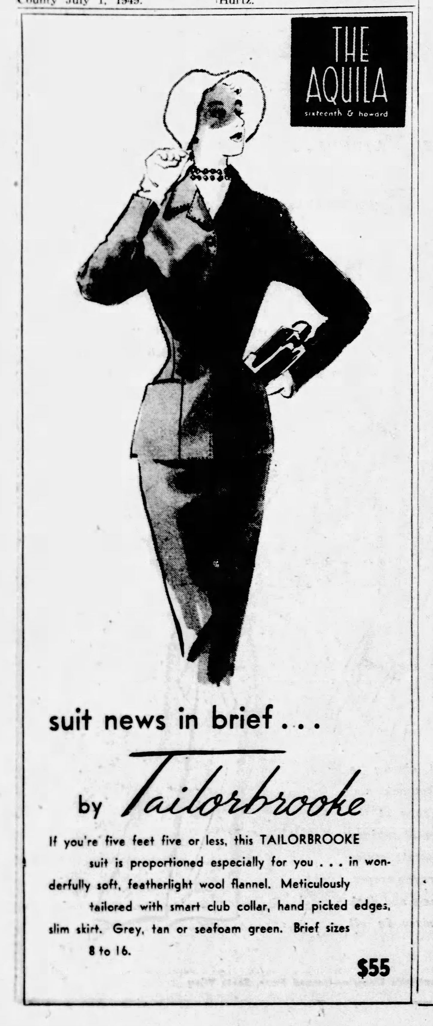 Vintage 1940s to 1950s Suit - Soft Grey Flannel Finish Deco Sculpted Jacket Blazer + Skirt Size S to M