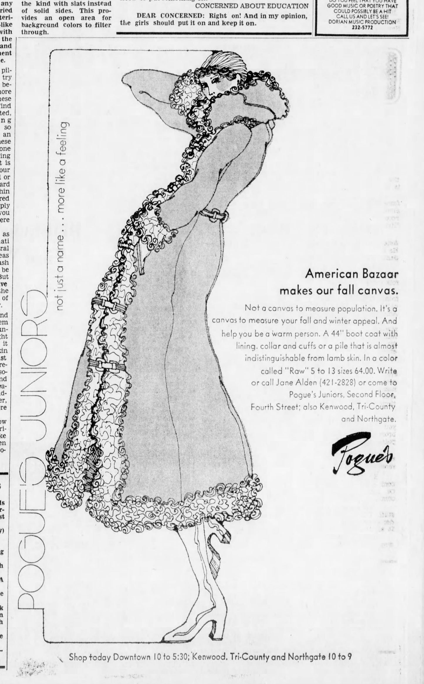 Documented Vintage 1972 Coat - HOODED American Bazaar 1970s Canvas + Faux Fur Princess Coat Size S to M