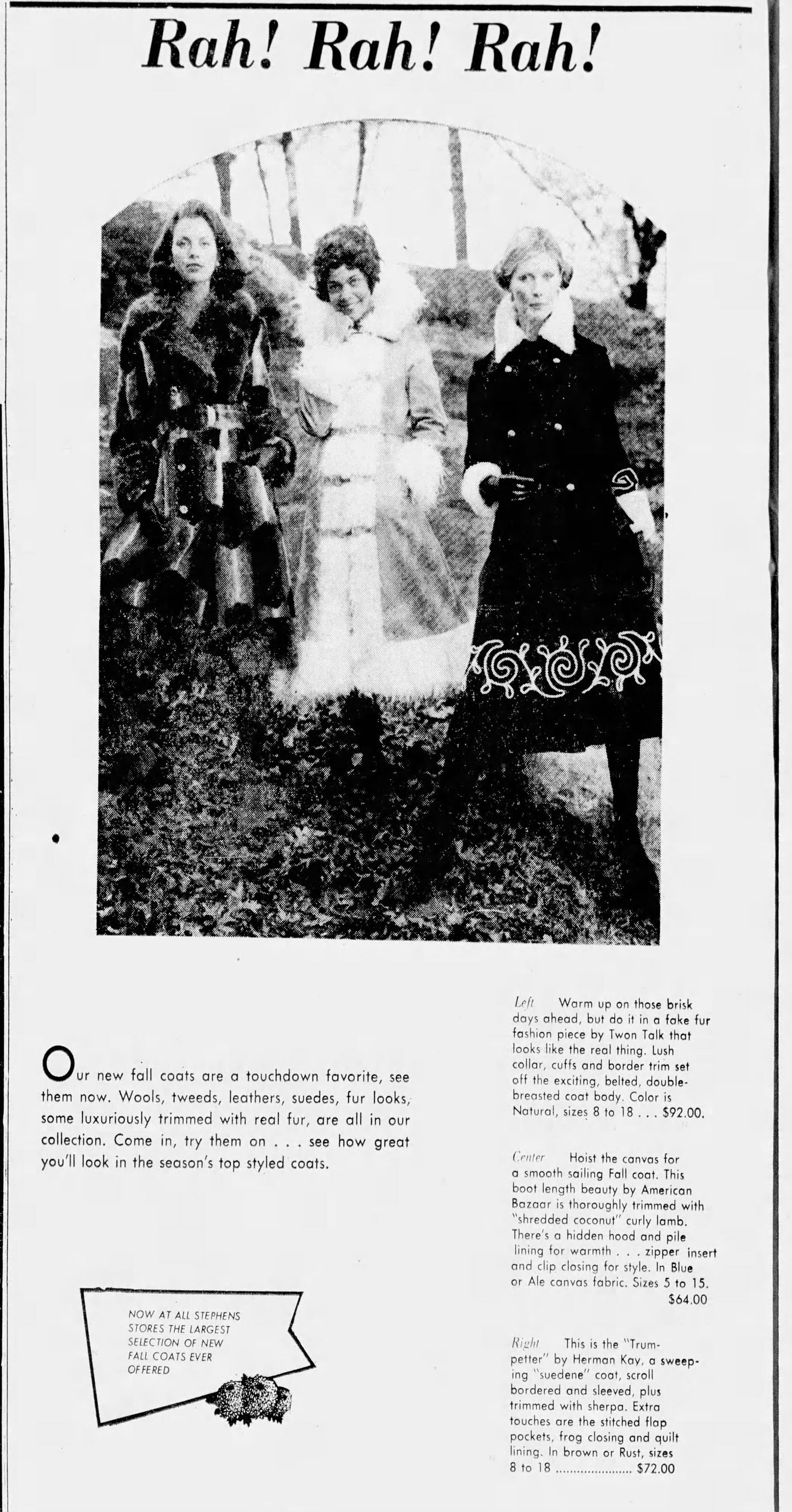 Documented Vintage 1972 Coat - HOODED American Bazaar 1970s Canvas + Faux Fur Princess Coat Size S to M