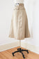 1970s A-line Skirt - 70s Cotton Twill Military OG-107 Inspired Skirt Khaki Deadstock w Pockets Pick Your Size