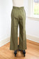 Vintage 1960s to 1970s Olive Green Scouting Slacks - Deadstock Wide Leg Women's Cotton Utility Workwear Pants Trousers - Choose XS or S