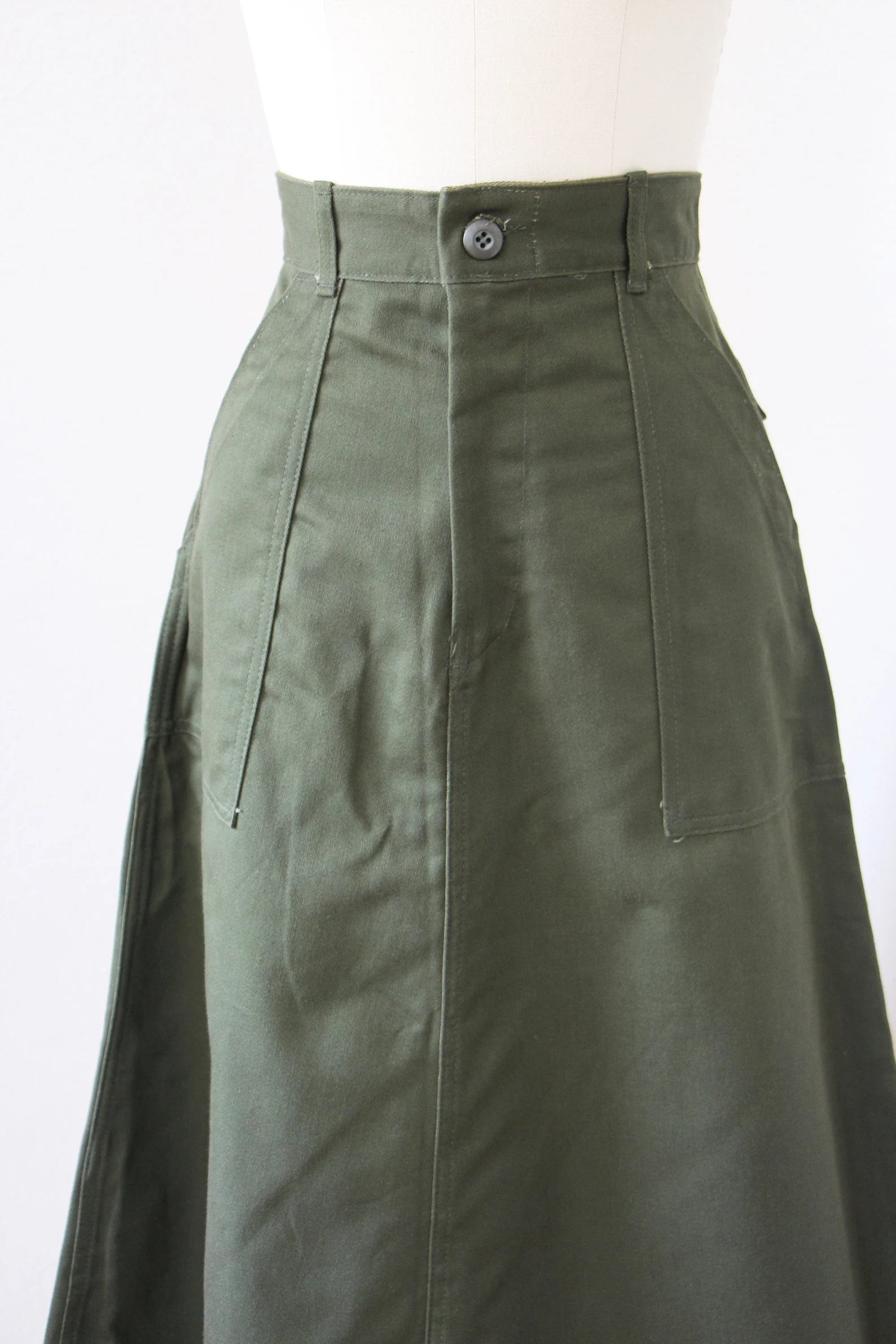 Olive green skirts clearance 70s