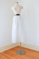 1970s Pants - Vintage 70s to 80s Trousers -  DEADSTOCK High Waisted White Cropped w Optional Pegged Cuffs - Size M/L